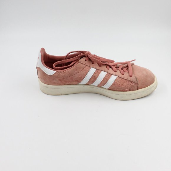 Adidas Women’s Pink and White Stripe Campus Sneakers US 6.5 - Picture 8 of 10